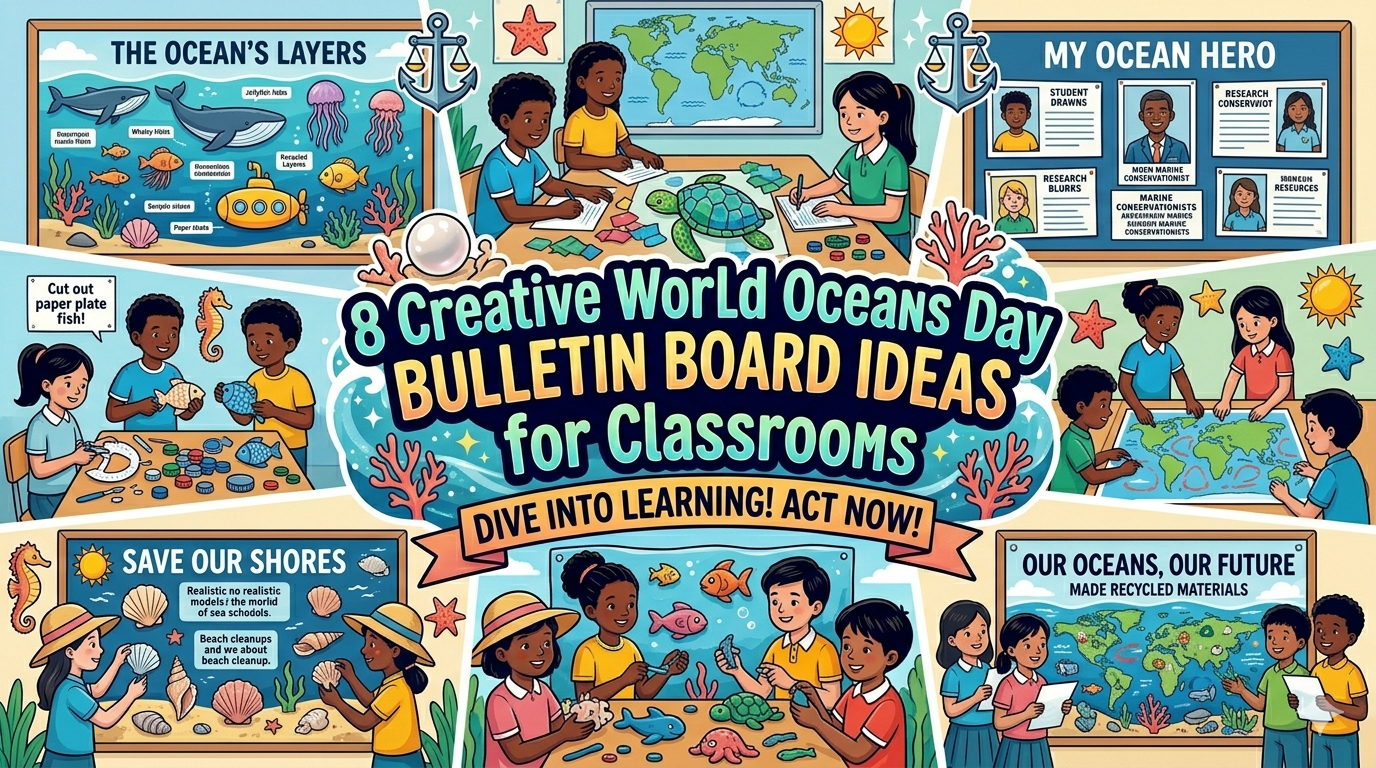 8 Creative World Oceans Day Bulletin Board Ideas for Classrooms