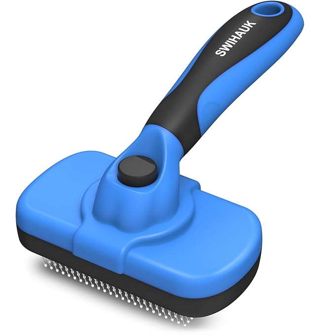 Self Cleaning Slicker Brush For Dogs And Cats Grooming Tool