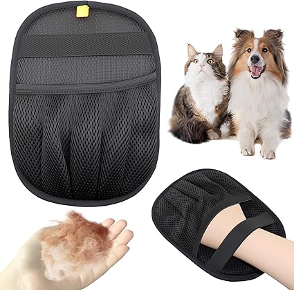 Electrostatic Pet Hair Remover Glove For Furniture Carpet And Car Seats